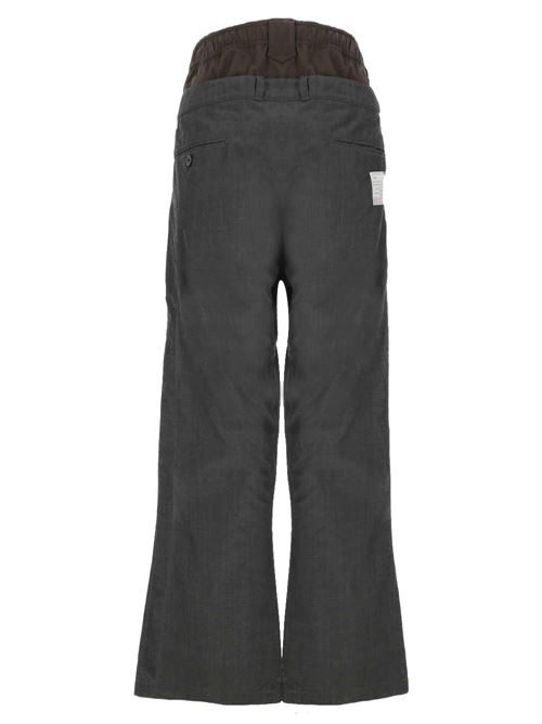 Pantalone con desgin a strati Mihara Yasuhiro | A10PT031BLACK